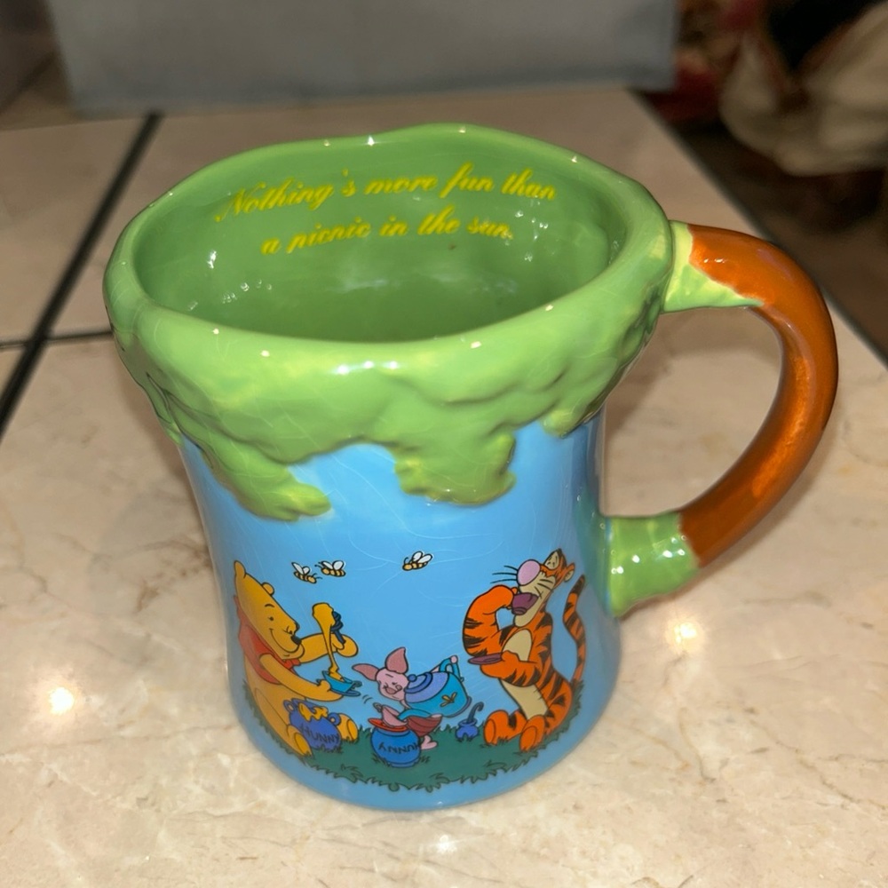 Disney Monogram Intl Winnie The Pooh Ceramic Mug-“Picnic In The